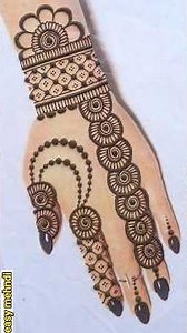 Back hand beautiful henna design- Simple & easy mehndi design for hands- Mehandi ka Design #mehandi