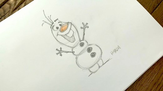 24K views · 119 reactions | Get the kiddos to learn how to draw Olaf! ☃️ Follow along as #Frozen Animation Supervisor Hyrum Osmond shows you how to draw Olaf. #DrawWithDisneyAnimation | ABC13 Houston | Facebook
