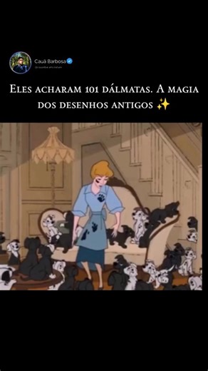 Caua.Barbosa.& on Instagram: "101 Dálmatas" é uma franquia da Disney que começou com um filme de animação de 1961 e ganhou adaptações posteriores, como o live-action de 1996 e a série animada 101 Dalmatians: The Series. A história gira em torno do casal de dálmatas Pongo e Prenda e seus 99 filhotes, que precisam ser resgatados de Cruella de Vil. Fabuloso ❤️ #incrivel #desenhoanimado #infancia #foryou #disney"