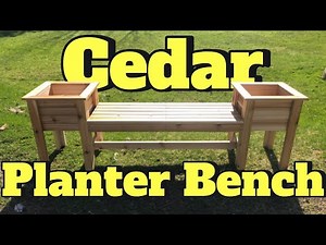 How I built this Cedar Planter Bench!