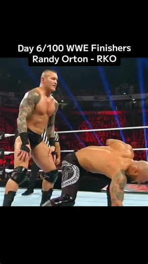 Day 6/100 WWE Finishers│Randy Orton - RKO #wwe #randyorton #everybody #rko #johncena