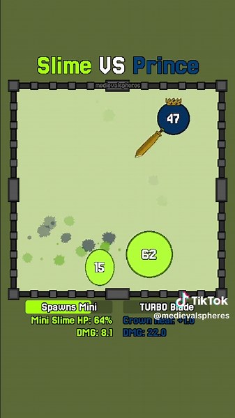 Slime 🦠 VS 🫅 Prince #fantasy #physics #satisfying #simulation #medieval