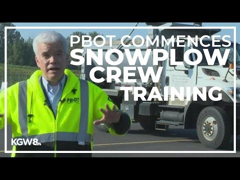 Portland Bureau of Transportation commences snowplow crew training