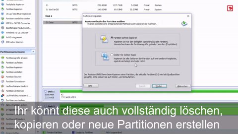 Praktisches Festplattentool: Aomei Partition Assistant