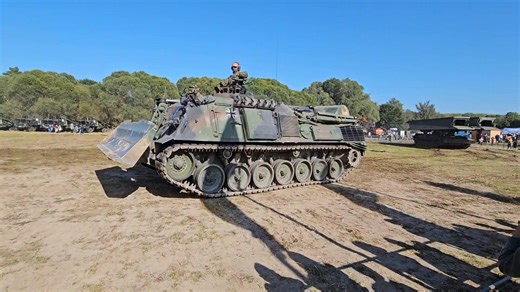 Dachs engineer vehicle and Biber Bridgelayer at the Tag der Offenen Tur at Havelberg 2025. | Kuine's Military Photography