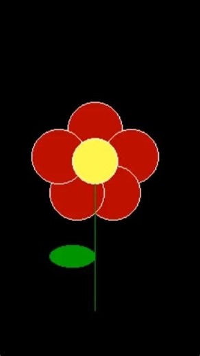 🌸 C++ Flower Making 🌺 | Amazing Graphics Coding in Turbo C++ #shorts