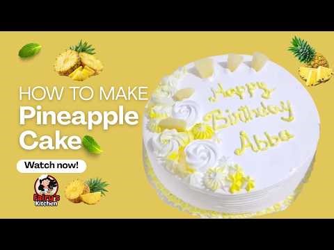 Pineapple Cake Recipe | Pineapple Cake Soft and juicy Easy Homemade Cake