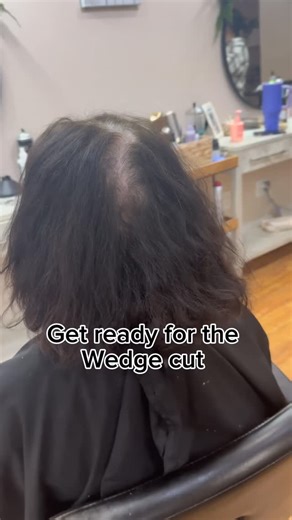 Color & Balayage | Rhode Island Hairstylist on Instagram: "I bet a lot of you young people don't know what a wedge is! This was a very popular cut many years ago. It's a classic 😍 Gray coverage always @redken Styled with @pureology products! #hairdressermagic #redken #behindthechair #trending #hairdressersofinstagram #hairtransformation #haireducation #hairinspo @stylecraftpro blow dryer! If you know you know!"