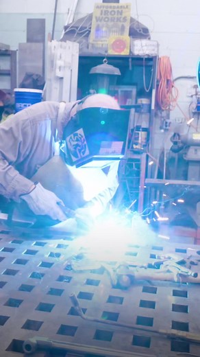 Inside Frank the blacksmith’s office at the NYC DOT sign shop