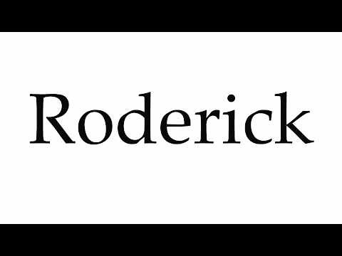 How to Pronounce Roderick