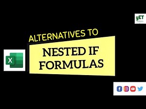 Alternatives to Nested IF Formulas || IFS || SWITCH || CHOOSE Functions