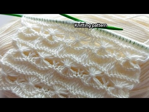 Wow! *＊✿❀❀✿＊* The Easiest and Fastest Knitting Stitch Ever! So Beautiful!