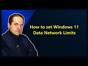 How to set Windows 11 Data Network Limits