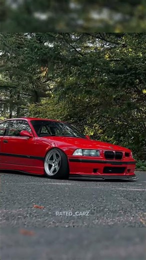 E36 M3 red paint job hits hard 🔴🔥 #BMWE36 #E36Life #StanceNation