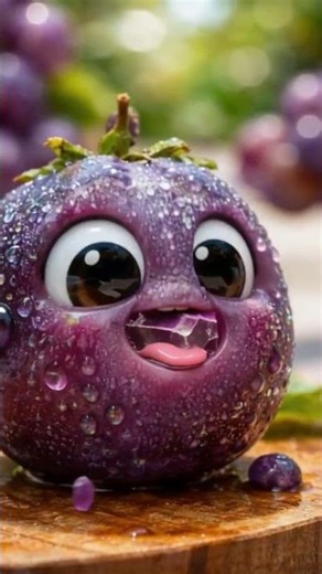Tiny Grape Eating a Grape 🍇 Why Is This So Weirdly Satisfying?