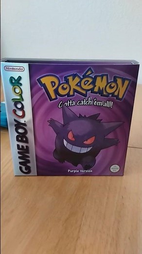 Pokémon Purple Version For The Gameboy Color! #pokémon #gen1 #purple #gbc #gengar