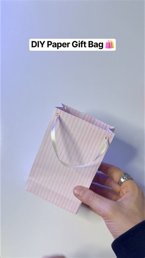 DIY Paper Gift Bag 🛍️💖 Easy & Cute Craft Idea #diy #craft #papercraft