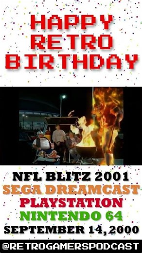 Happy Birthday to NFL Blitz 2001 on Playstation, Dreamcast, and Nintendo 64!