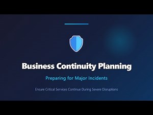 Business Continuity Planning: Major Incident Prep