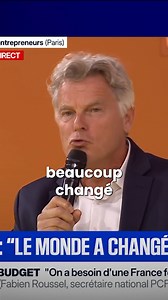154K views · 3.4K reactions | À la REF du MEDEF, Fabien Roussel met Attal face à l’échec du libéralisme : 40 ans de cadeaux aux grandes entreprises , services publics affaiblis , Français épuisés .  Il faut changer de modèle | PCF - Parti Communiste Français | Facebook