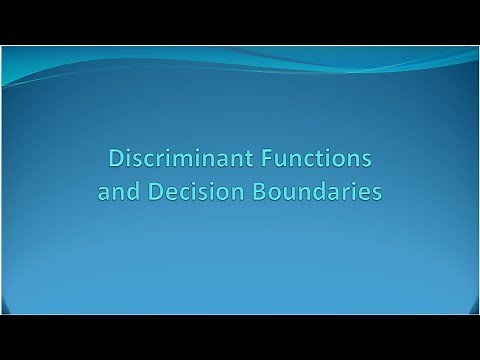 Discriminant Function and Decision Boundaries : [E5.1]