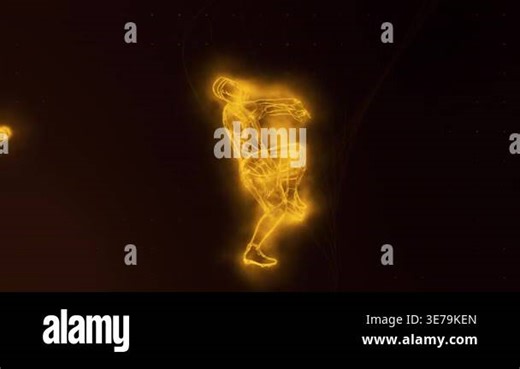 Football kicks 3D render simulation with vfx sport soccer logo intro reveal background Stock Video Footage - Alamy
