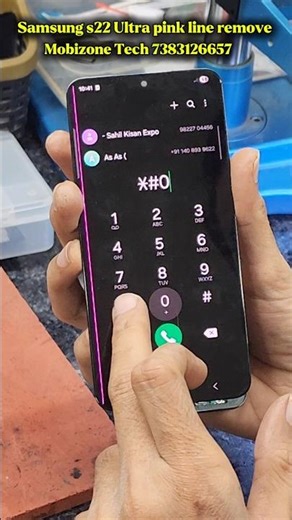 Samsung s22 Ultra pink line remove #mobilephonerepair #repair