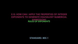Great Video Lesson on Exponent Rules