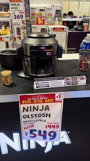 S$445! 😱 It was S$600 when we reviewed rhis. #sharkninja #ninjakitchen #ninjafoodi #smartcooker #multicooker #comex #comex2024 #techshow #hwzsg #tiktoksg #fyp @Ninja Kitchen