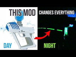 EASY TRACER MOD for GEL BLASTER SURGE Using UV LED To Make Gel Balls Glow In The Dark | DIY STARFIRE