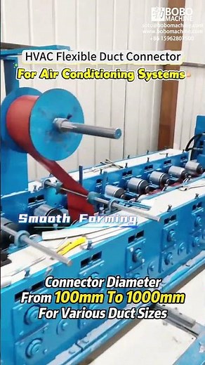 How to Make Flexible Duct Connectors for HVAC, A/C & Ventilation Systems #Shorts