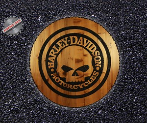 Wooden Harley Davidson Sign