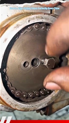 How to Align Timing Gears Perfectly Every Time #mechanic #automobile #shorts