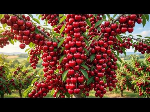Giant Heart-Shaped Cherries 🍒 You Won’t Believe How They’re Grown!