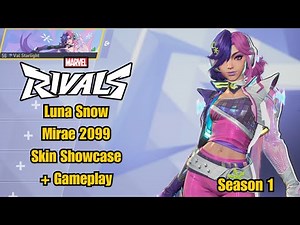 Luna Snow | Mirae 2099 Skin Showcase | Marvel Rivals Gameplay | Season 1