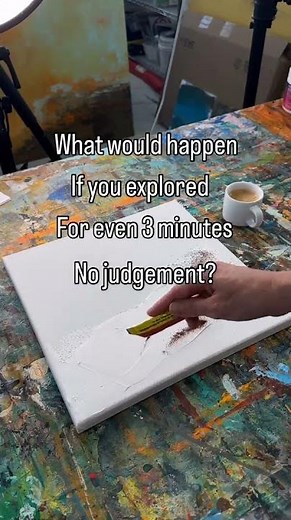 What Happens When You Create Without Judgment ✨ #AbstractArt #DawnBajaArt #ArtTips