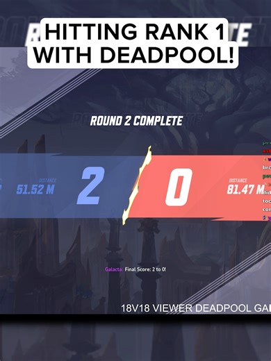 I HIT RANK 1 WITH DPSPOOL (full video on yt) #season6 #marvelrivals #necros #fyp #deadpool