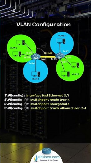 Cisco VLAN Example 1 | How To Configure VLANs? | CCNA 200-301 | IPCisco.com #cisco #network #ccna