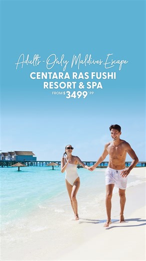 Escape to Centara Ras Fushi Resort & Spa Maldives, the luxurious...