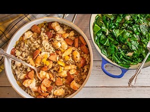 Broiled Shrimp Jambalaya with Sausage