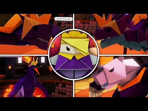 Paper Mario The Origami King - All Olly Transformations & Forms