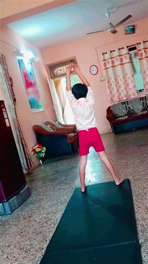 Gymnastics back walk over #shorts #gymnastics