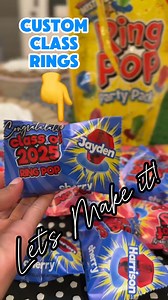 Hey friends! Let’s make Custom Class Rings… ❤️ #crafts #diy #custom #senior #class #canva #templates #treats #customtreats #partyfavors #mlasheaandco #mlasheaandcompany #classrings #seniorclass | Shea Walker