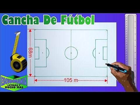 How to draw a soccer field at 1:50 scale in letter size