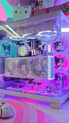 Neon Cat-Themed Battlestation