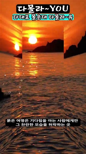 바다위로 떠오르는 붉은 진주 태양 #다대포 #몰운대 #일출