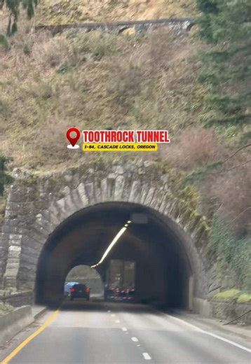 🦷🪨Toothrock #Tunnel 📍I-84, Cascade Locks, #Oregon