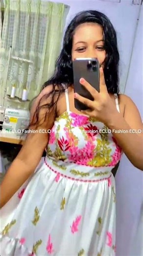 White Floral Maxi Frock 🌸✨ | Elegant Long Dress Design | ECLO Fashion