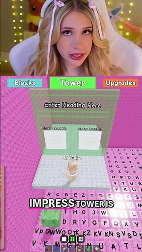 Roblox Tower Build: Bouncy Blocks & Catalog Doors! #shorts