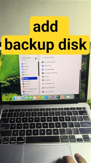 MAC add backup disk #Mac #macOS #TimeMachine #MacBackup #Apple #BackupDisk #MacTutorial #Tech